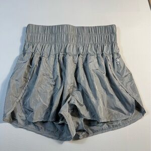 FP Free Movement “The Way Home” Silver Athletic Shorts Medium